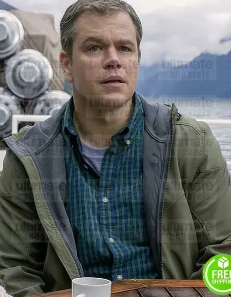 DOWNSIZING MATT DAMON (PAUL SAFRANEK) GREEN COTTON JACKET DOWNSIZING MATT DAMON (PAUL SAFRANEK) GREEN COTTON JACKET