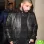 DRAKE BLACK FUR COLLAR LEATHER JACKET