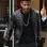 DRAKE QUILTED BLACK BOMBER LEATHER JACKET