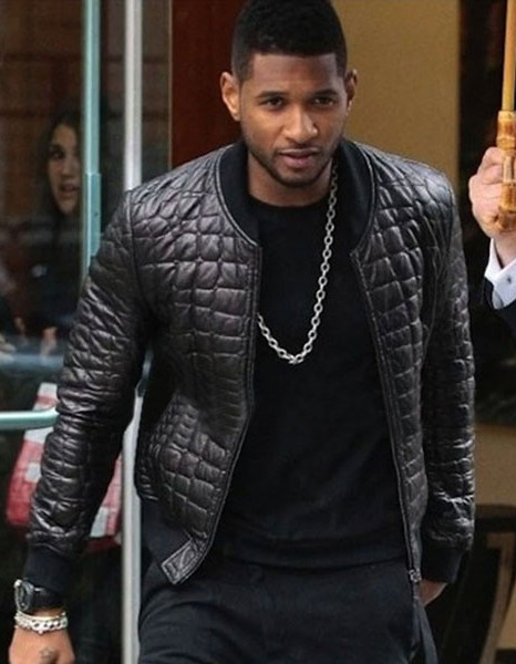 DRAKE QUILTED BLACK BOMBER LEATHER JACKET DRAKE QUILTED BLACK BOMBER LEATHER JACKET