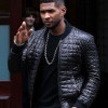 DRAKE QUILTED BLACK BOMBER LEATHER JACKET DRAKE QUILTED BLACK BOMBER LEATHER JACKET