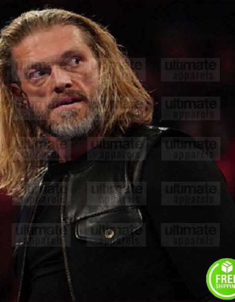 WWE RAW EDGE RETURN 2K20 BLACK LEATHER VEST