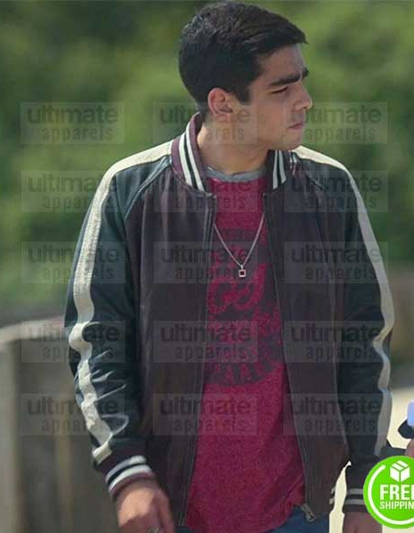 ELITE OMAR AYUSO (OMAR) VARSITY BOMBER COTTON JACKET ELITE OMAR AYUSO (OMAR) VARSITY BOMBER COTTON JACKET