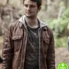 EVIL DEAD SHILOH FERNANDEZ (DAVID) BROWN LEATHER JACKET EVIL DEAD SHILOH FERNANDEZ (DAVID) BROWN LEATHER JACKET