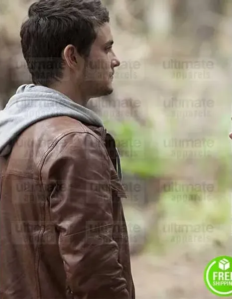 EVIL DEAD SHILOH FERNANDEZ (DAVID) BROWN LEATHER JACKET EVIL DEAD SHILOH FERNANDEZ (DAVID) BROWN LEATHER JACKET