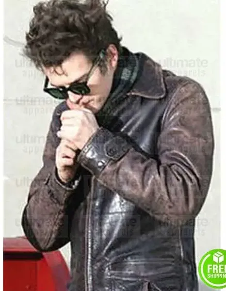 FACTORY GIRL HAYDEN CHRISTENSEN (MUSICIAN) DISTRESSED LEATHER JACKET FACTORY GIRL HAYDEN CHRISTENSEN (MUSICIAN) DISTRESSED LEATHER JACKET