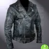 FALLOUT 4 ATOM CATS BLACK DISTRESSED LEATHER JACKET FALLOUT 4 ATOM CATS BLACK DISTRESSED LEATHER JACKET