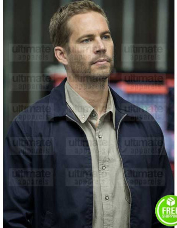 FAST AND FURIOUS 7 PAUL WALKER (BRIAN O'CONNER) BLUE COTTON JACKET FAST AND FURIOUS 7 PAUL WALKER (BRIAN O'CONNER) BLUE COTTON JACKET