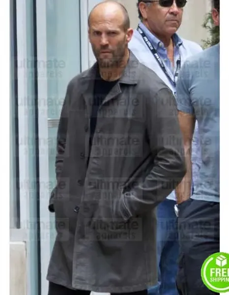 FAST AND FURIOUS 8 JASON STATHAM (DECKARD SHAW) COTTON COAT FAST AND FURIOUS 8 JASON STATHAM (DECKARD SHAW) COTTON COAT