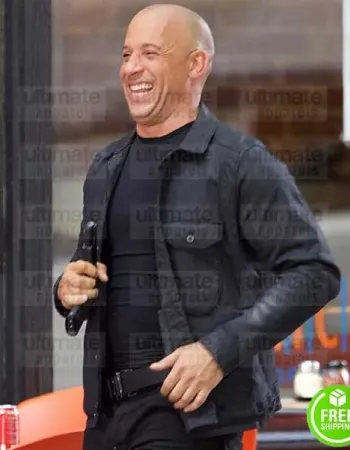 FAST AND FURIOUS 8 VIN DIESEL (DOMINIC TORETTO) BLACK COTTON JACKET FAST AND FURIOUS 8 VIN DIESEL (DOMINIC TORETTO) BLACK COTTON JACKET