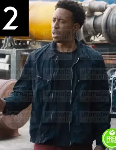 FAST AND FURIOUS 9 LUDACRIS (TEJ PARKER) SUEDE/COTTON JACKET