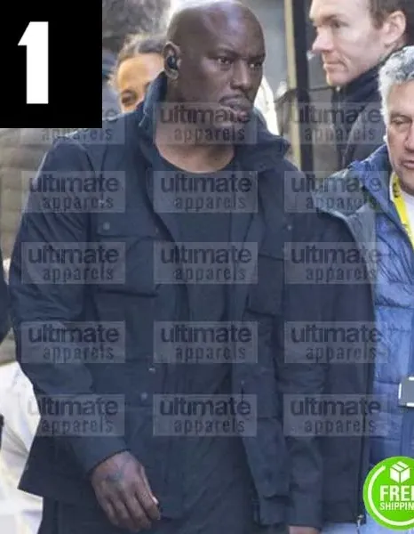 FAST AND FURIOUS 9 TYRESE GIBSON (ROMAN PEARCE) BLACK/GREEN COTTON JACKET FAST AND FURIOUS 9 TYRESE GIBSON (ROMAN PEARCE) BLACK/GREEN COTTON JACKET