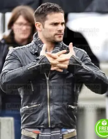 FIFTY SHADES FREED BRANT DAUGHERTY (SAWYER) LEATHER JACKET