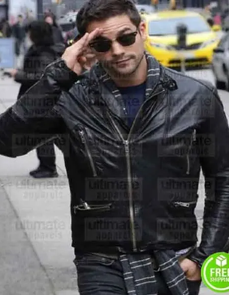 FIFTY SHADES FREED BRANT DAUGHERTY (SAWYER) LEATHER JACKET FIFTY SHADES FREED BRANT DAUGHERTY (SAWYER) LEATHER JACKET