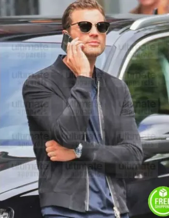 FIFTY SHADES FREED JAMIE DORMAN (CHRISTIAN GREY) BLACK SUEDE JACKET
