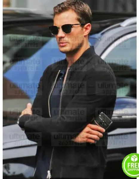 FIFTY SHADES FREED JAMIE DORMAN (CHRISTIAN GREY) BLACK SUEDE JACKET FIFTY SHADES FREED JAMIE DORMAN (CHRISTIAN GREY) BLACK SUEDE JACKET