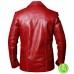 Fight Club Brad Pitt (Tyler Durden) Red Leather Jacket