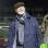 FINAL SCORE PIERCE BROSNAN (DIMITRI) BLUE COTTON COAT
