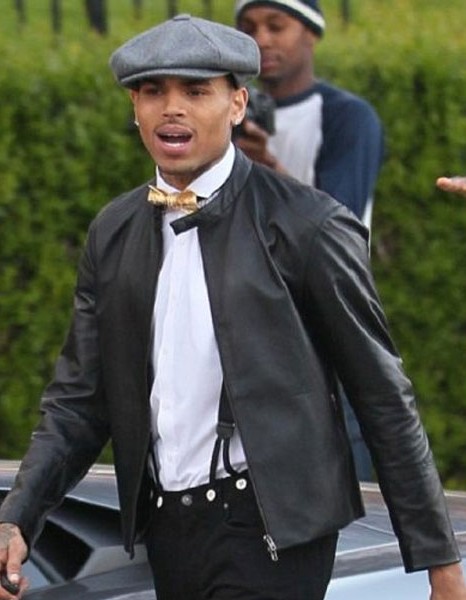FINE CHINA SONG CHRIS BROWN BLACK JACKET