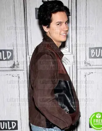 FIVE FEET APART COLE SPROUSE (WILL) BROWN LEATHER JACKET