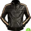 FLASH GORDON ERIC JOHNSON BLACK LEATHER JACKET FLASH GORDON ERIC JOHNSON BLACK LEATHER JACKET