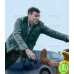 FRACTURED SAM WORTHINGTON (RAY MONROE) BLACK COTTON JACKET