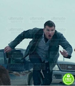 FRACTURED SAM WORTHINGTON (RAY MONROE) BLACK COTTON JACKET