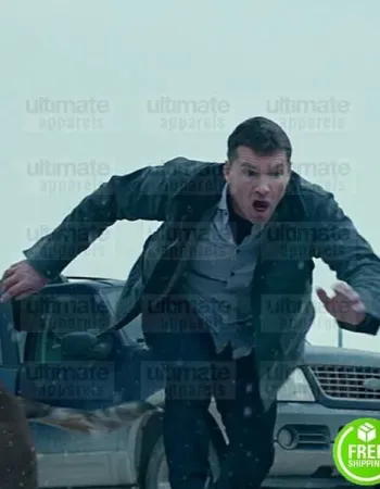 FRACTURED SAM WORTHINGTON (RAY MONROE) BLACK COTTON JACKET