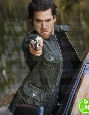 GHOST RIDER SPIRIT OF VENGEANCE JOHNNY WHITWORTH BLACK LEATHER JACKET