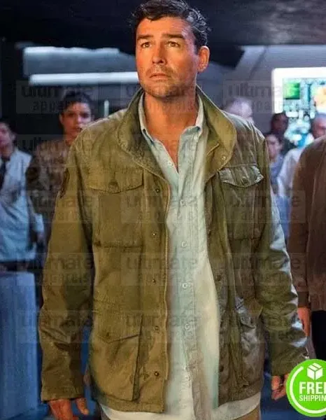 GODZILLA KING OF THE MONSTER KYLE CHANDLER (MARK RUSSELL) GREEN JACKET GODZILLA KING OF THE MONSTER KYLE CHANDLER (MARK RUSSELL) GREEN JACKET