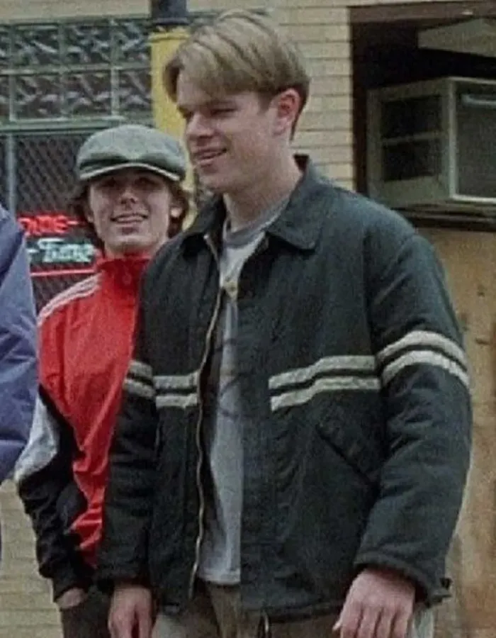 Good Will Hunting Matt Damon Black Leather Jacket Good Will Hunting Matt Damon Black Leather Jacket