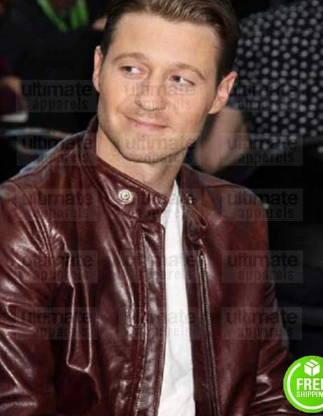 GOTHAM BEN MCKENZIE (JAMES GORDON) BROWN LEATHER JACKET