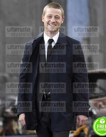 GOTHAM BEN MCKENZIE (JAMES GORDON) BLACK COTTON JACKET