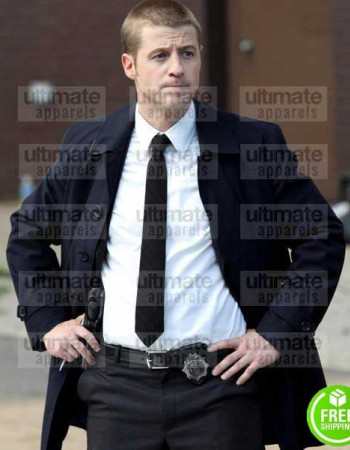 GOTHAM BEN MCKENZIE (JAMES GORDON) BLACK COTTON JACKET GOTHAM BEN MCKENZIE (JAMES GORDON) BLACK COTTON JACKET