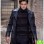 GOTHAM DAVID MAZOUZ (BRUCE WAYNE) BLACK WOOL COAT
