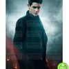 GOTHAM DAVID MAZOUZ (BRUCE WAYNE) BLACK WOOL COAT