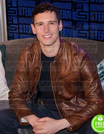 GOTHAM CORY MICHAEL SMITH (EDWARD NYGMA) BROWN LEATHER JACKET GOTHAM CORY MICHAEL SMITH (EDWARD NYGMA) BROWN LEATHER JACKET