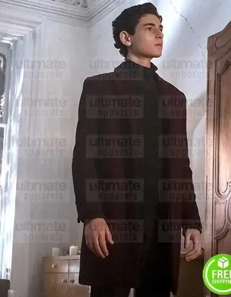 GOTHAM DAVID MAZOUZ (BRUCE WAYNE) MAROON WOOL COAT GOTHAM DAVID MAZOUZ (BRUCE WAYNE) MAROON WOOL COAT