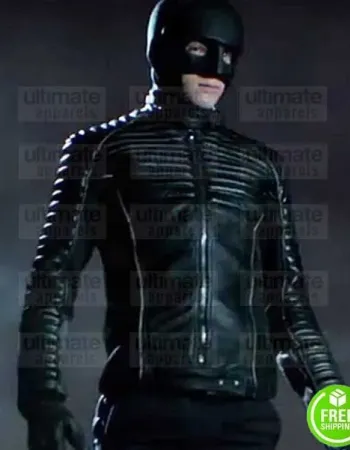 GOTHAM DAVID MAZOUZ (BRUCE WAYNE) BLACK LEATHER JACKET GOTHAM DAVID MAZOUZ (BRUCE WAYNE) BLACK LEATHER JACKET