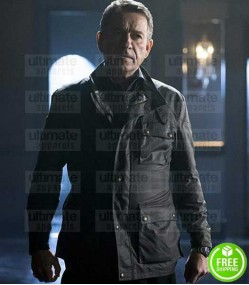 GOTHAM SEAN PERTWEE (ALFRED PENNYWORTH) BLACK LEATHER JACKET GOTHAM SEAN PERTWEE (ALFRED PENNYWORTH) BLACK LEATHER JACKET