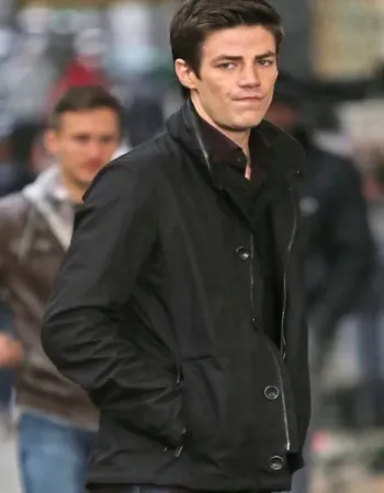 GRANT GUSTIN (BARRY ALLEN) BLACK JACKET