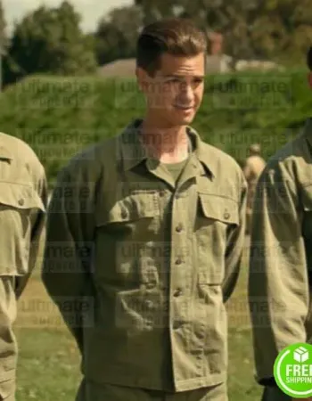 HACKSAW RIDGE ANDREW GARFIELD (DESMOND DOSS) GREEN MILITARY COTTON JACKET HACKSAW RIDGE ANDREW GARFIELD (DESMOND DOSS) GREEN MILITARY COTTON JACKET