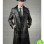 HALLOWEEN FBI STYLE DETECTIVE TRENCH BLACK LEATHER COAT