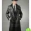 HALLOWEEN FBI STYLE DETECTIVE TRENCH BLACK LEATHER COAT