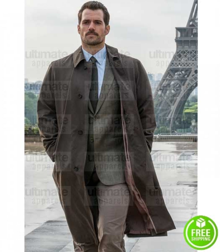 MISSION IMPOSSIBLE FALLOUT AUGUST WALKER (HENRY CAVILL) TRENCH COAT