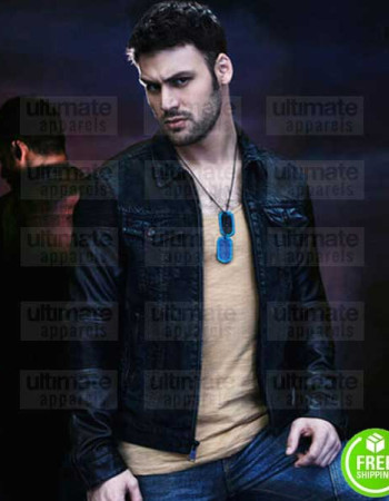 HEROES REBORN RYAN GUZMAN (CARLOS GUTIERREZ) BLACK LEATHER JACKET