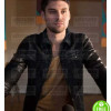 HEROES REBORN RYAN GUZMAN (CARLOS GUTIERREZ) BLACK LEATHER JACKET HEROES REBORN RYAN GUZMAN (CARLOS GUTIERREZ) BLACK LEATHER JACKET