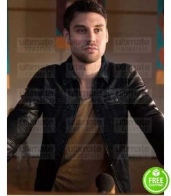 HEROES REBORN RYAN GUZMAN (CARLOS GUTIERREZ) BLACK LEATHER JACKET