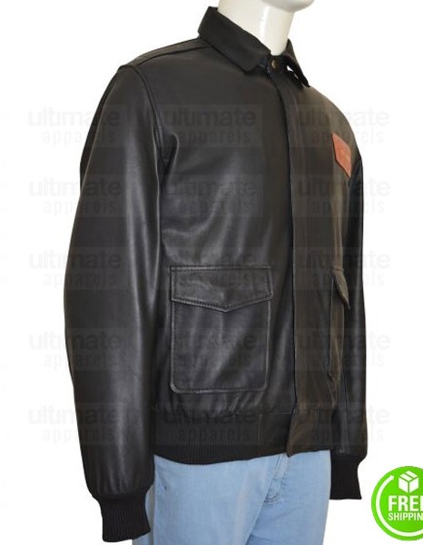 Hogan's Heroes Bob Crane Robert Hogan Black Leather Jacket Hogan's Heroes Bob Crane Robert Hogan Black Leather Jacket
