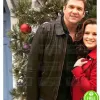 HOLIDAY FOR HEROES MARC BLUCAS (MATT EVANS) BROWN LEATHER JACKET HOLIDAY FOR HEROES MARC BLUCAS (MATT EVANS) BROWN LEATHER JACKET